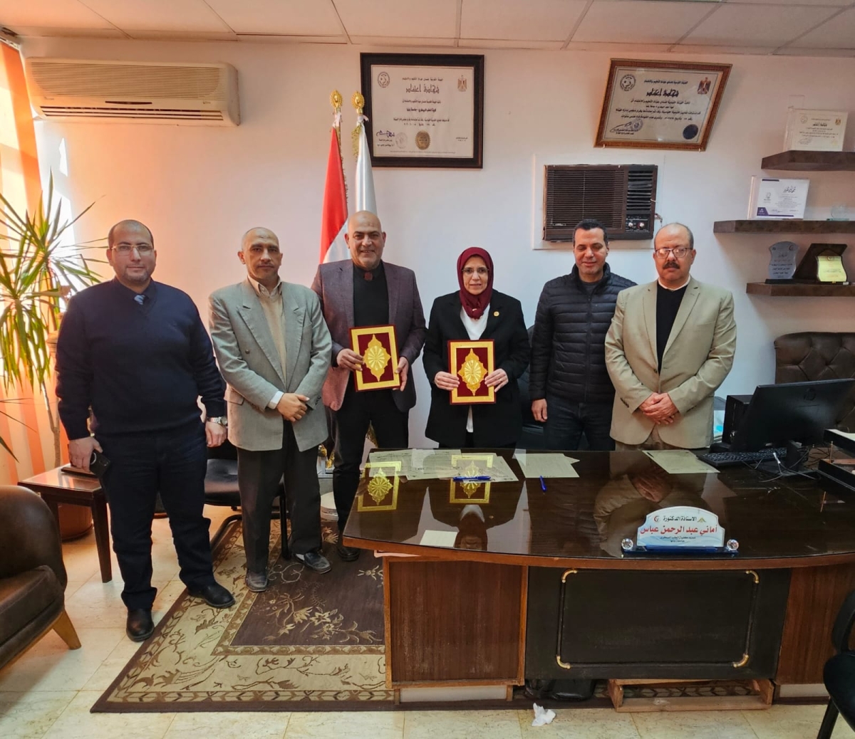 Dean of the Faculty of Veterinary Medicine at Benha University Signs a Cooperation Protocol with the Veterinary Directorate of Qalyubia Governorate