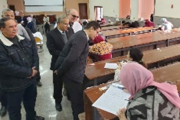 BU Vice president of post-graduate studies inspects the exams in the faculties of engineering/ Benha and Science