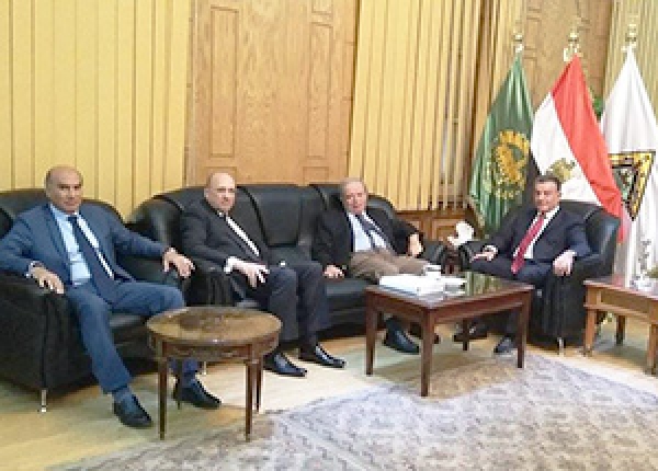 Prof. Dr. Ali Shams El Din receives the President of Ain Shams University