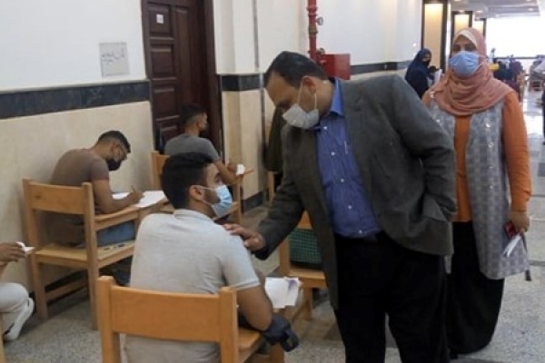 Prof. Tamer Samir inspects the Second Semester Exams at Benha Nursing Institute