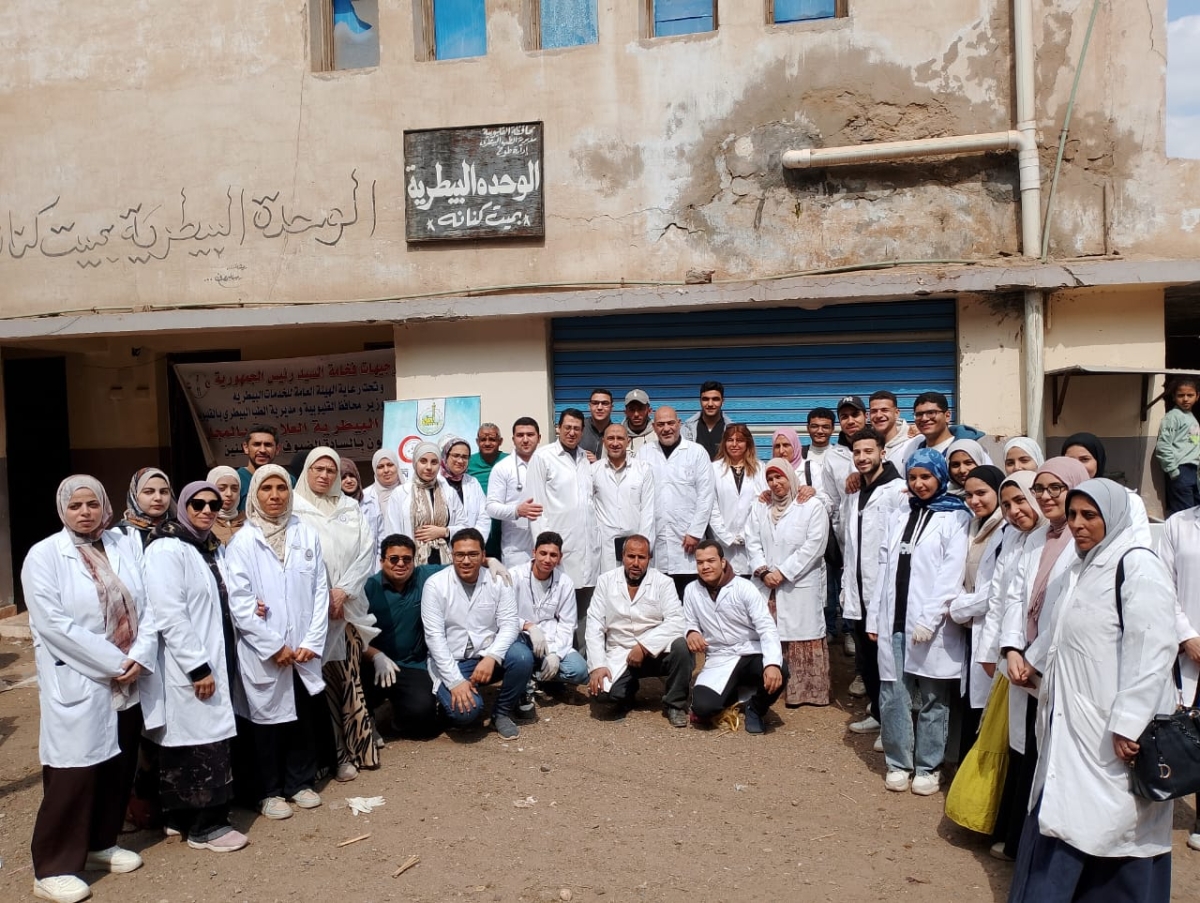 Faculty of Veterinary Medicine Organizes a Free Veterinary Convoy in Mit Kenana Village, Toukh District